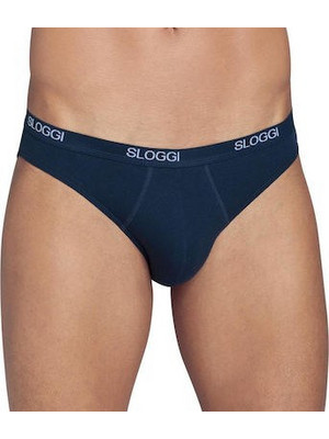 Sloggi Ανδρικό Σλιπ Βαμβακερό Navy Μπλε 10004711-0080