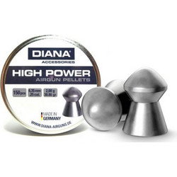 Diana High Power Βολίδες Pellets Αεροβόλου 6.35mm Μολυβένιες 2g / 30.86gr 150τμχ