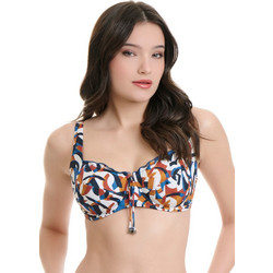 ERKA MARE Venezia Bikini Top Μπλε Καφέ Εκρού 26158G