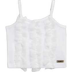 Funky Παιδικό Crop Top Αμάνικο Λευκό 126-705112