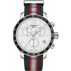 Tissot Ανδρικό Ρολόι Χρονογράφος με Μαύρο Υφασμάτινο Λουράκι 95417000000