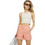 JJXX Γυναικείο Καλοκαιρινό Crop Top Ριπ Εκρού 12200401