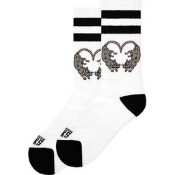American Socks Love Bite Ανδρικές Κάλτσες Ψηλές με Σχέδια Λευκές AS555