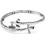 Alex and Ani Γυναικείο Βραχιόλι Βέργα με Άγκυρα Ασημί V16W28RS