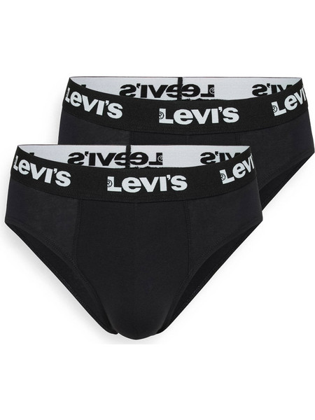 Levi's Ανδρικά Σλιπ Μαύρα 2Pack 37149-1212