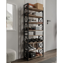 Stewe Home Παπουτσοθήκη Ξύλινη M48xΠ18xΥ128cm STE-051964