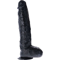 Toyz4lovers Extreme Augustus Ρεαλιστικό Dildo με Βεντούζα & Όρχεις 43cm Μαύρο