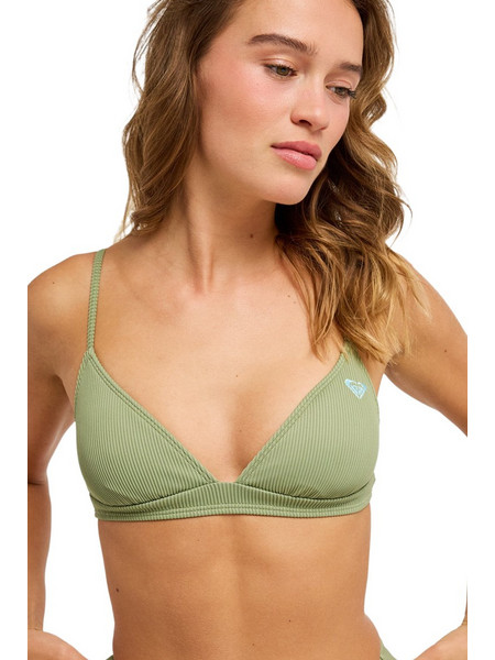 Roxy Love Bikini Top Τριγωνάκι Πράσινο Mint ERJX305630-GLD0