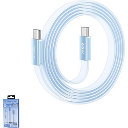 Remax CB35 Flat USB-C to USB-C 65W 1.2m Blue