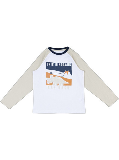 Prenatal Παιδικό T-Shirt Μακρυμάνικο Μπεζ Navy Μπλε 1545178