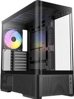 Antec C6 Curve Black Gaming Midi Tower Κουτί Υπολογιστή RGB με Πλαϊνό Παράθυρο