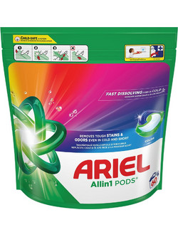 Ariel All In 1 Color Απορρυπαντικό Πλυντηρίου σε Κάψουλες για Χρωματιστά 60 Πλύσεις