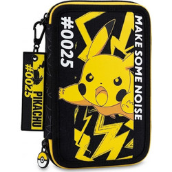 Graffiti Pokemon Κασετίνα Γεμάτη με 2 Θήκες Μαύρη 263331