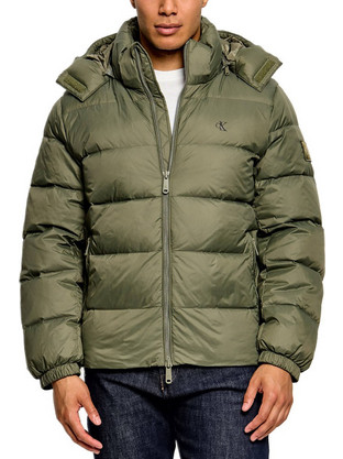 Calvin Klein Ανδρικό Μπουφάν Χειμωνιάτικο Puffer Χακί LV04RG515G-LDY