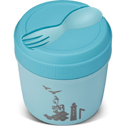 Carl Oscar Lunch Jar Flow Ανοξείδωτο Παιδικό Σετ Δοχείο Φαγητού Ισοθερμικό Γαλάζιο 500ml