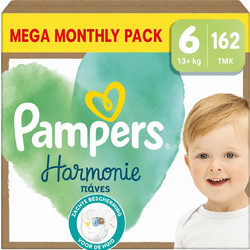 Pampers Harmonie Monthly Pack Πάνες No6 13+kg 162τμχ
