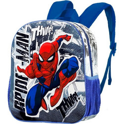 Karactermania Spiderman Jumping 3D Σχολική Τσάντα Πλάτης Νηπιαγωγείου Λευκή Μπλε 04258