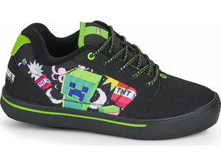 Heelys Minecraft Pro 25 Παιδικά Sneakers με Ροδάκια Μαύρα Lime HE05679001