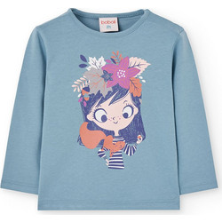 Boboli Παιδικό T-Shirt Μακρυμάνικο Γαλάζιο 292081-4732