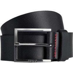 Hugo Boss Geek Ανδρική Ζώνη Δερμάτινη Λεπτή Μαύρη 50496596-001