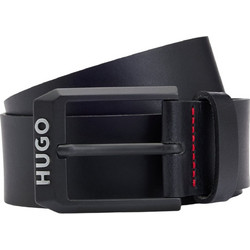 Hugo Boss Gelio Ανδρική Ζώνη Δερμάτινη Μαύρη 50503404-001