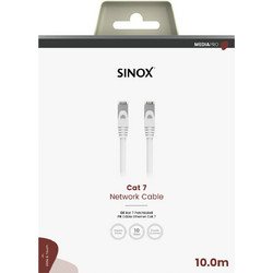 Sinox S/FTP Cat.7 Καλώδιο Δικτύου Ethernet 10m White SXC08710