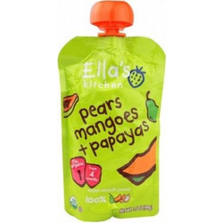 Ella's Kitchen Βιολογικό Βρεφικό Ρόφημα Πολτός Μάνγκο, Αχλάδι & Παπάγια 4m+ Χωρίς Ζάχαρη 120gr