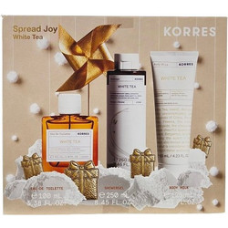 Korres White Tea Eau de Toilette 100ml + Shower Gel 250ml + Body Milk 125ml