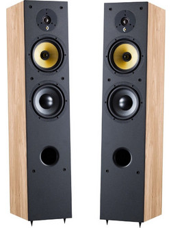 Davis Ariane-5 Ζεύγος Ηχείων Hi-Fi Δαπέδου 150W 3 Δρόμων Oak