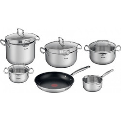 Tefal Σετ Μαγειρικά Σκεύη από Ανοξείδωτο Ατσάλι 6τμχ G732SA56