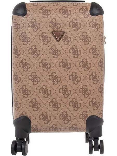 Guess Berta TWOB8688986 Βαλίτσα Καμπίνας 53x32x22cm με 4 Ρόδες Καφέ