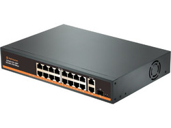Amarad HT1621PoE Unmanaged L2 Switch με 16 Θύρες Ethernet 100Mbps και 2 SFP θύρες