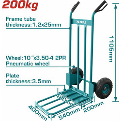Total THTHT20771 Καρότσι Μεταφοράς έως 200kg