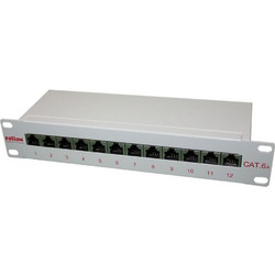 Roline 26.11.0316 Ethernet Patch Panel Rack 10" 12 Θυρών Cat.6a Shielded STP