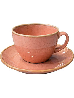 Espiel Φλιτζάνι Cappuccino Πορσελάνης Ροζ 400ml ESP-OWS103K6