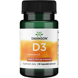 Swanson D3 90 Μαλακές Κάψουλες