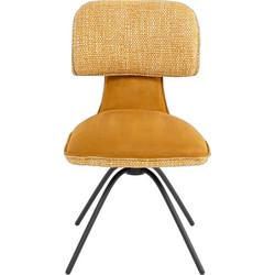 Kare Design Helli Καρέκλα Τραπεζαρίας 49x63x86cm Κίτρινο