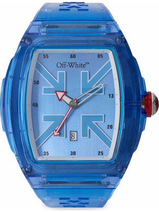 Off White Ανδρικό Ρολόι με Μπλε Λουράκι OW1G003P0235