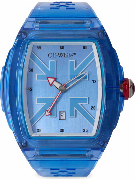 Off White Ανδρικό Ρολόι με Μπλε Λουράκι OW1G003P0235