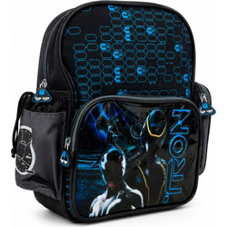 Paxos Tron Legacy Σχολική Τσάντα Πλάτης Νηπιαγωγείου Μαύρη 10912