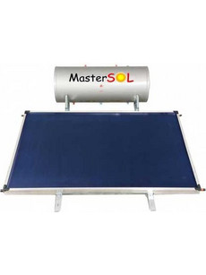 Mastersol MSG-H-120-2 Ηλιακός Θερμοσίφωνας 120lt 2m² Glass Διπλής Ενέργειας Οριζόντιος