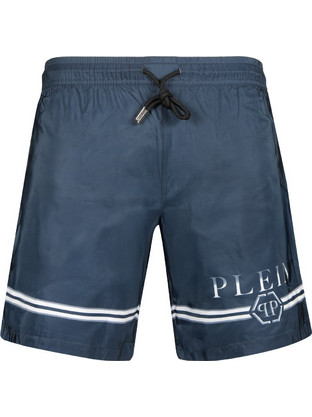 Plein Sport Ανδρικό Μαγιό Σορτς με Σχέδια Navy Μπλε PB26MBM01-24