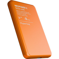 Hyperloq NeoPower X Wireless Magsafe Power Bank 5000mAh 20W με Θύρα USB-A & Θύρα USB-C Power Delivery Orange