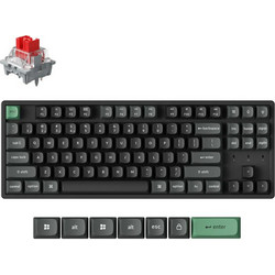 Keychron K8 Ultra 8K Ασύρματο Μηχανικό Gaming Πληκτρολόγιο TenKeyLess με Keychron Apex Red Διακόπτες RGB Black