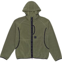Volcom Ανδρική Ζακέτα Fleece με Κουκούλα και Φερμουάρ Χακί A4832502-VO0