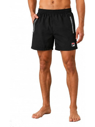 Fila Ανδρικό Μαγιό Σορτς με Σχέδια Μαύρο APXMS26002