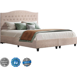 HomeMarkt Malena Κρεβάτι Διπλό Υφασμάτινο 150x200cm HM638.22
