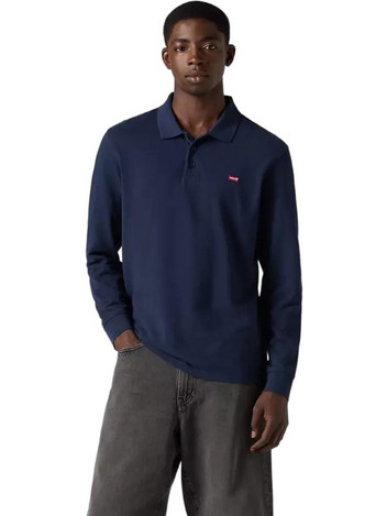 Levi's Ανδρική Μπλούζα Polo Μακρυμάνικη Navy Μπλε 0012D-0001