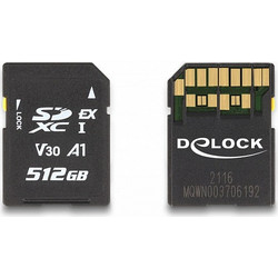 DeLOCK SDXC 512GB U3 V30 UHS-I A1 858MB/s