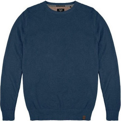 Double Ανδρική Πλεκτή Μπλούζα Navy Μπλε KNIT-77